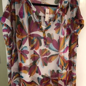 NWT Anthropologie sheet blouse with camisole- Dolan brand